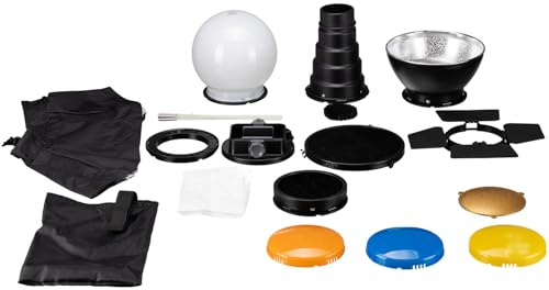BRESSER BR-SET7 Juego 7 Piezas de Modificadores de Luz para Flashes compactos