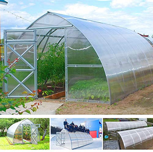 gazebiprofessionali.com Invernadero túnel 3 x 6 m policarbonato 6 mm Premium de Serrashop, invernaderos modulables para huerto, jardín, plantas viveros