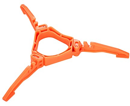 Fire-Maple Gas Canister Stand Foldable Fuel Gas Tank Bracket Support Gas Bottle Tripod Cartridge Holder for Camping Picnic Bikepacking (Orange)