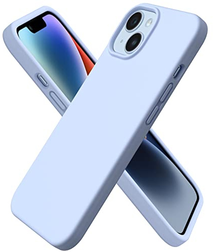 ORNARTO für iPhone 14 Hülle aus Silikon 6,1 Zoll - Baby blau | Premium Flüssigsilikon, dünne Handyhülle, weich und griffig, tolle Haptik, stoß- und kratzfest, große Farbauswahl