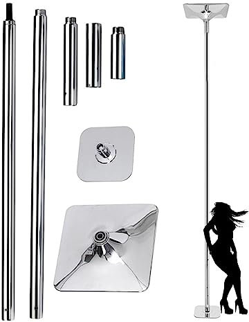 Tanzstange Pole Dance Stange Stripper-Tanzstange aus verchromtem Stahl für die Decke eines Heimclubs, 9 Fuß, 10 Fuß, 11 Fuß, 12 Fuß, professionelle 45-mm-Spinning-Tanzstange für Wohnungsräume, hält b