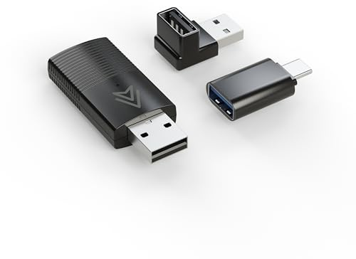 MINIX Wireless CarPlay Adapter für Android Slim Edition Stabile Verbindung für Konvertieren Fabrik Verkabelt zu Wireless CarPlay Dongle Autos für Android Auto Keine Latenz von zu Bildschirm mit USB C