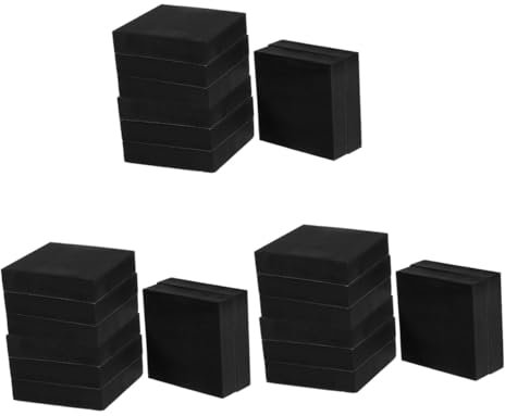 SOLUSTRE 24 Stück Blätter Stoßfeste Anti Rutsch Matte Selbstklebende Schaumstoff Isolierpads Schaumstoff Klebepads Einlagen Isolierschaumplatte Rückseite Eva