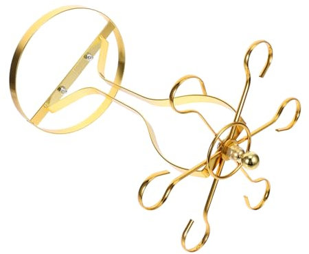 PRETYZOOM High Hard Iron Wire Wine Glass Rack Glasses Stand Wine Cup Hanging Holder Decorative Glass Rack for Home