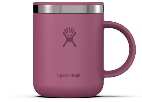 HYDRO FLASK - Coffee Mug 354 ml (12 oz) - Vacuum Insulated Stainless Steel Travel Mug with Handle and Press-In Lid - Reef