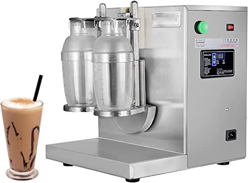 LYFDPN Electric Milk Tea Shaker Machine, Milkshake Maker, Double Milk Tea Milk Making Machine Juice and Beverage Blenders for Restaurant Coffee
