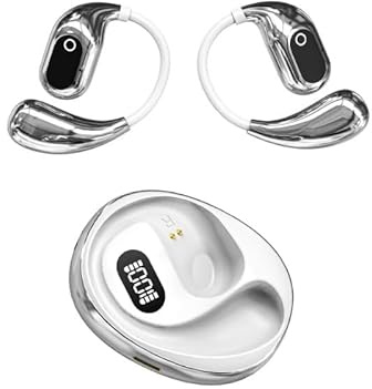 Översättningshörlurar, trådlöst Bluetooth-headset, Ai-headset språköversättare, stöder 75 språk (vit)