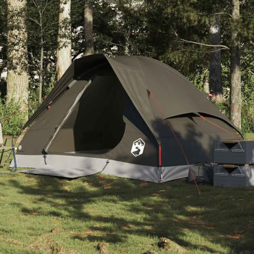 Homgoday Iglu-Zelt für 2 Personen, wasserdicht, braun, Iglu-Zelt, Outdoorzelt für 2-4 Personen