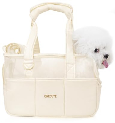 ONECUTE Dog Carriers For Small Dogs, Puppy Handbag, Purse Tote Bag, Mesh