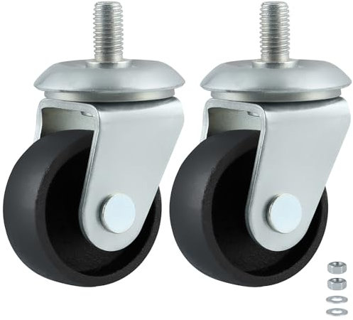 Skelang Racing Jack Caster Wheel, Floor Jack Casters with 12 mm Stem for 3 Ton Floor Jack, Pack of 2