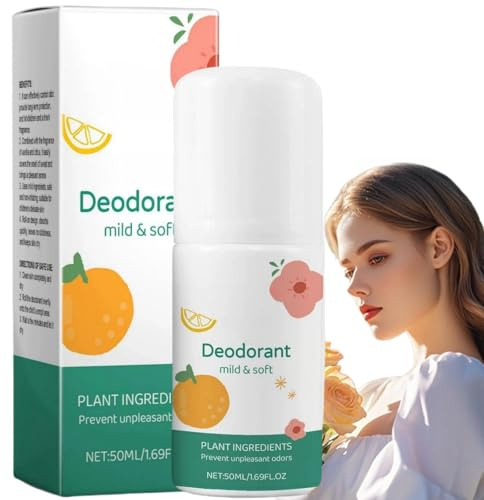 50ml Body Deodorant,Women Natural Deodorant Stick,Skin Protection,Natu/ral Deodorant Roll On,Deodorant for All Skin,Natu/ral Deodorant for Women,Deodorant Womens,Roll on Deodorant,Deodorant Stick