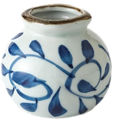 kowaku Toothpick Holder Storage Organizer Practical Easy to Clean Toothpick Holder Dispenser Container for Dining Table Tabletop, White Blue, 4.5cmx5.2cm