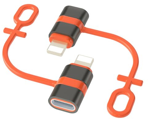 Zestiq Adattatore USB C a Lightning 2 Pezzi, Connettore Lightning per iPhone ad Adattatore USB C a Presa per iPhone 14 13 12 11 X Pro Max Air Mini, iPod, Non per OTG/Audio