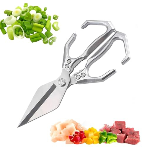 Yuemeuy Tijeras De Cocina,Tijeras Multiusos Para Pollo Y Huesos | Herramientas De Corte Para Carne Pollo Hueso Pescado Mariscos Verdura Comercial