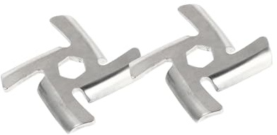 BESPORTBLE 2 pièces Lames de Hachoir à Viande Acier Inoxydable Accessoires Pratiques pour Hachoir Électrique Lames de Rechange Faciles à Installer et Nettoyer Compatible avec Machines à