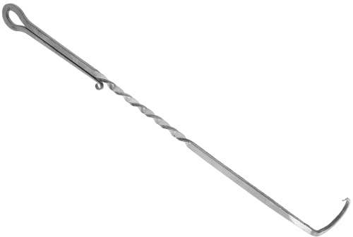 HANABASS Gancio per Barbecue in Acciaio Inox, Utensile per Girare Bistecche e Verdure, Accessorio per Grigliate Esterne, 1 Pezzo