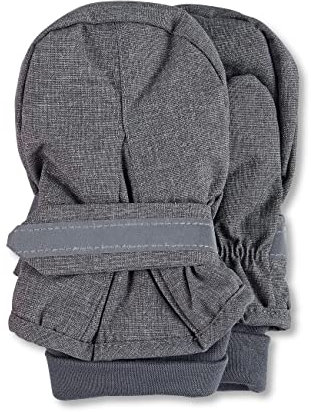 Sterntaler Fäustel für Kinder, Handschuhe, Wasserabweisend und reflektierend, Alter: 5-6 Jahre, Größe: 4, Grau