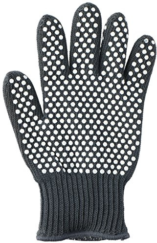 1 Unisex Grillhandschuh aus Strick mit Silikon/Ofenhandschuh/Topfhandschuh/BBQ Handschuh/Strickhandschuh zum Grillen, Backen, Kochen