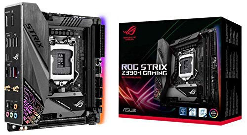ASUS ROG Strix Z390-I Gaming Mainboard Sockel 1151 (Mini-ITX, Intel Z390, 4X DDR4-Speicher, USB 3.1, M.2 Schnittstelle)