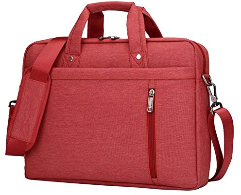HotYou Sacoche en Ordinateur Portable, Serviettes Anti-Chocs avec Multi-Fonctionnel Sac à 17 pour Tablette/PC Ordinateur Portable/Chromebook/Macbook/Ultrabooks, Version 1 Rouge