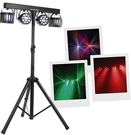 PARTY BAR DERBY - BoomToneDJ ; LE projecteur à effets INCONTOURNABLE pour vos soirées privées, bars, dj mobile, Nombreux programmes automatiques, Trépieds inclus.