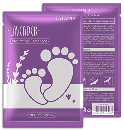 Symeas Originale maschera esfoliante per i piedi Calli della pelle morta Rimozione Cracking Heel Trattamento Calzini Piede Scrub Rinnovo Pedicure per ottenere piedi morbidi