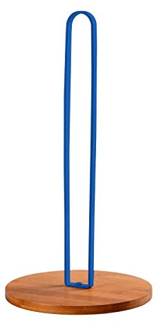 TONLEA Wooden Paper Towel Holder Countertop, Kitchen-Towel-Holder FreeStanding with Non-Slip Base for Bathroom