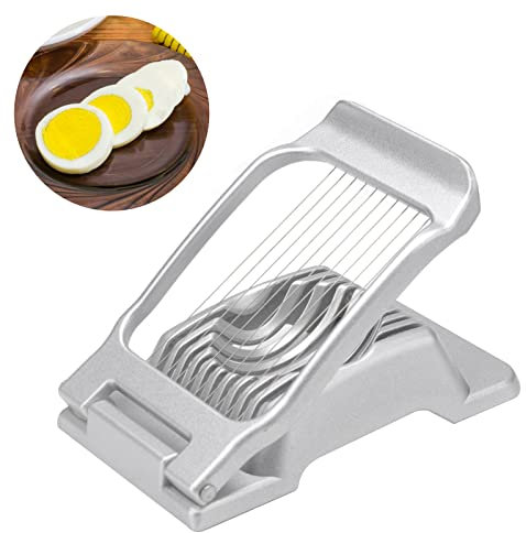APOMOONS Cortador de Huevos codorniz, Cortadora Huevos Manual, cortar huevos, rebanador de huevos de aluminio resistente para cortar huevos, fresas, frutas blandas