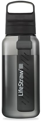 LifeStraw Go Serie - BPA-freie Trinkflasche mit Wasserfilter für Reisen und den täglichen Gebrauch - entfernt Bakterien, Parasiten, Mikroplastik und verbessert den Geschmack