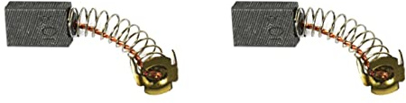 Rebower Escobillas Carbono para Eléctrico Motor 15x10x6mm Negro Dorado 4uds