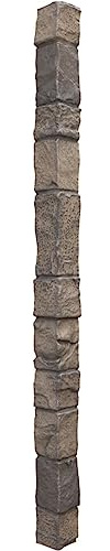 Universal Outside Corner for EverStone Faux Stone Siding Panels, 3W x 3D x 48H, Cascade River Color
