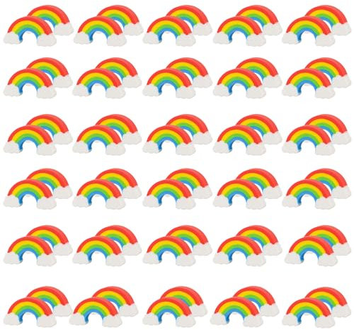 60 Stück Regenbogen Radiergummis, Bunte Radiergummi Kinder, Lustig Malerei Radiergummi, Studenten Schulbedarf Schreibwaren für Schulen, Büros und Gastgeschenke Geburtstag