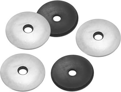 PATIKIL Rondelle di Tenuta Gomma EPDM Guarnizione, 5,5x25 Mm, 50Pz 201 Rondelle Gomma Neoprene Sigillante Acciaio Inossidabile Guarnizione per Fornitura di Bulloni Marino (#12)