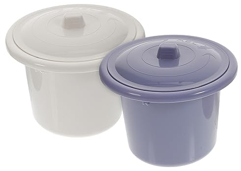 FOMIYES 2 Stück Kinderurintopf mit Deckel Tragbarer Urinbehälter aus Kunststoff Rutschfeste Basis für Reise und Zuhause