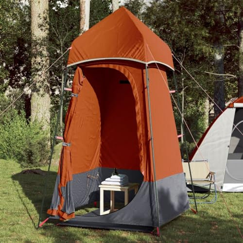 Homgoday Verdunkelungsrollo, Sichtschutz, Grau und Orange, 121 x 121 x 225 cm, Taft 190T, Vorhang für Tageslicht, Rollo, Innenrollo, Verdunkelungsvorhänge, Verdunkelungsvorhänge