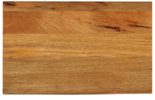 vidaXL Tischplatte, Holzplatte mit Baumkante, Massivholzplatte für Esstisch Couchtisch, Ersatztischplatte, 60x30x2,5cm Massivholz Mango