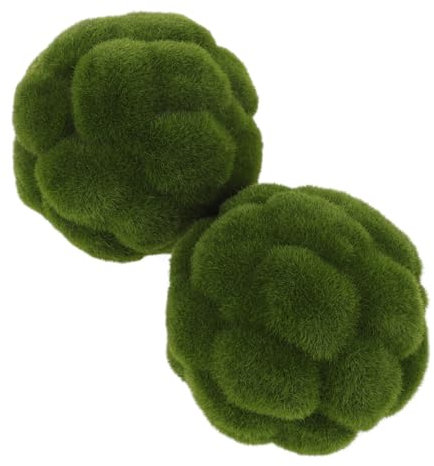 DECHOUS 2pcs Simulated Balls Artificial Decorative Hanging Balls for Home Decor Topiary for Wall Window Display