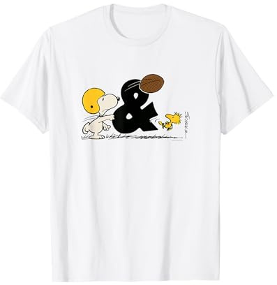 Peanuts - Snoopy & Woodstock Football T-Shirt