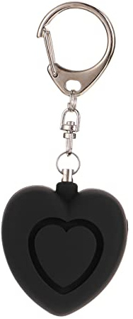 Operitacx 2 Stück Persönlicher Alarm Schlüsselanhänger Herzförmig Mit Led Licht Sicherheits Keychain Für Frauen Outdoor Nachtläufe Reisen Wandern
