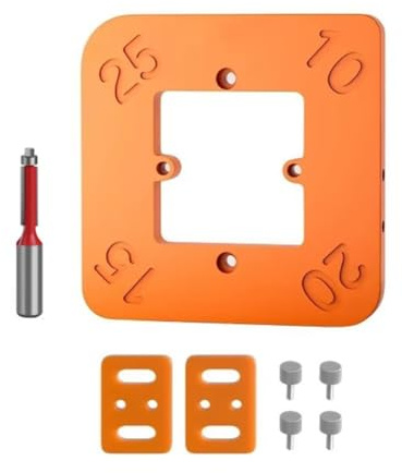 Asyduey Modelli per Raggio D'Angolo per Fresatrice per Lavorazione del Legno Jig Fresatura Angoli Curvi Fresatura Circolare Radian Durezza Strumento R10-R25