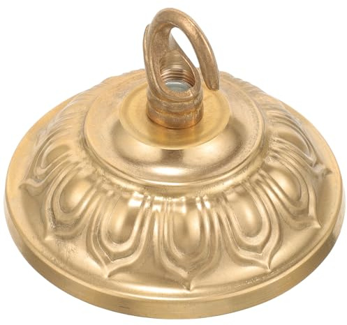 DIKACA Baldacchino per Lampada a Sospensione in Metallo con Gancio Piastra di Copertura per Plafoniera Compatta Piastra per Lampadario Resistente alla Ruggine Adatta per Lampade a