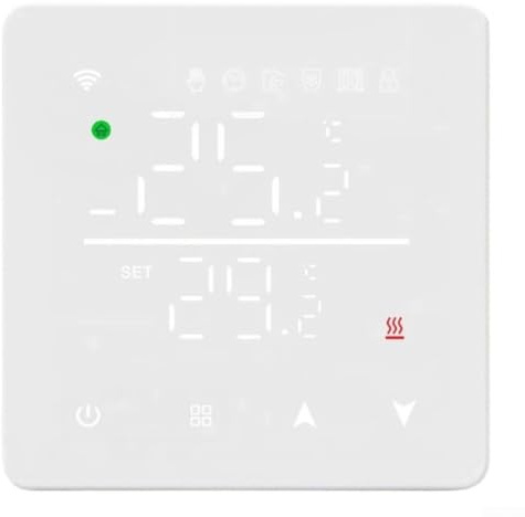 Smart WiFi Thermostat for Underfloor Heating,7-Day APP Control Timer White