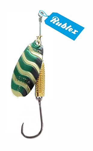 RUBLEX - 5 Cucharillas de Pesca VELTIC-3 ONV 5,00 GMS. Anz. Simple sin Muerte