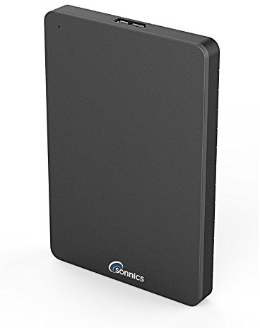 Sonnics 1TB Dark Grey (SSD) Portable External Solid State Drive USB 3.0 super fast transfer speed for use with Windows PC, Mac, XBOX ONE & PS4