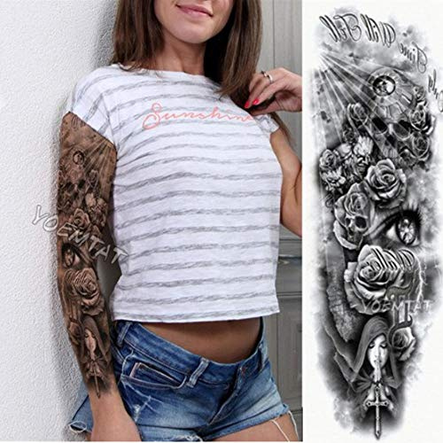 EROSPA® Tattoo-Bogen temporär - Oberarm/Unterarm - Frauen/Männer Wasserfest