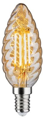 Paulmann 28709 LED Lampe Filament Kerze 4,7W Leuchtmittel dimmbar Gold 2500K Goldlicht E14