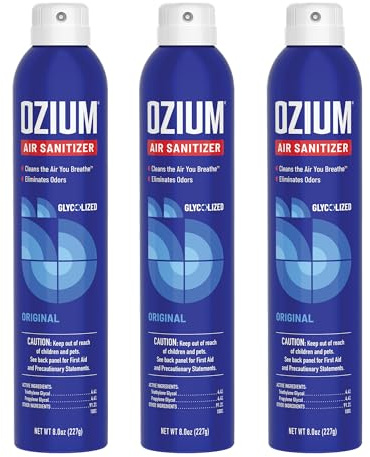 Ozium® 8 Oz. Air Sanitizer & Odor Eliminator for Homes, Cars, Offices and More, Original Scent - 3 Pack