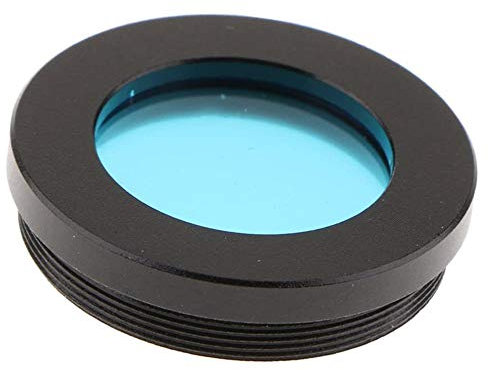 POFET 1,25-Zoll-Teleskop-Okularfilter, Teleskop Okular Zubehör für Sternenhimmel Mond Beobachtung, Optischem Glas aus Aluminiumlegierung - Blau