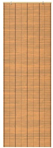 Oriental Furniture Lampenschirm, kabellos, aus gebranntem Bambus, zweifarbig, Honigfarben, 61 cm breit