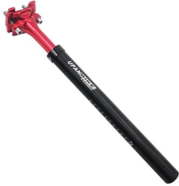 UPANBIKE Fahrrad-Sattelstütze, 400 mm Länge, φ27,2 mm, 28,6 mm, 30,9 mm, 31,6 mm, Stoßdämpfer-Sattelstütze